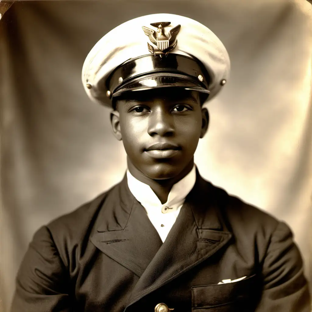 AfricanAmerican US Navy Sailor in 1918