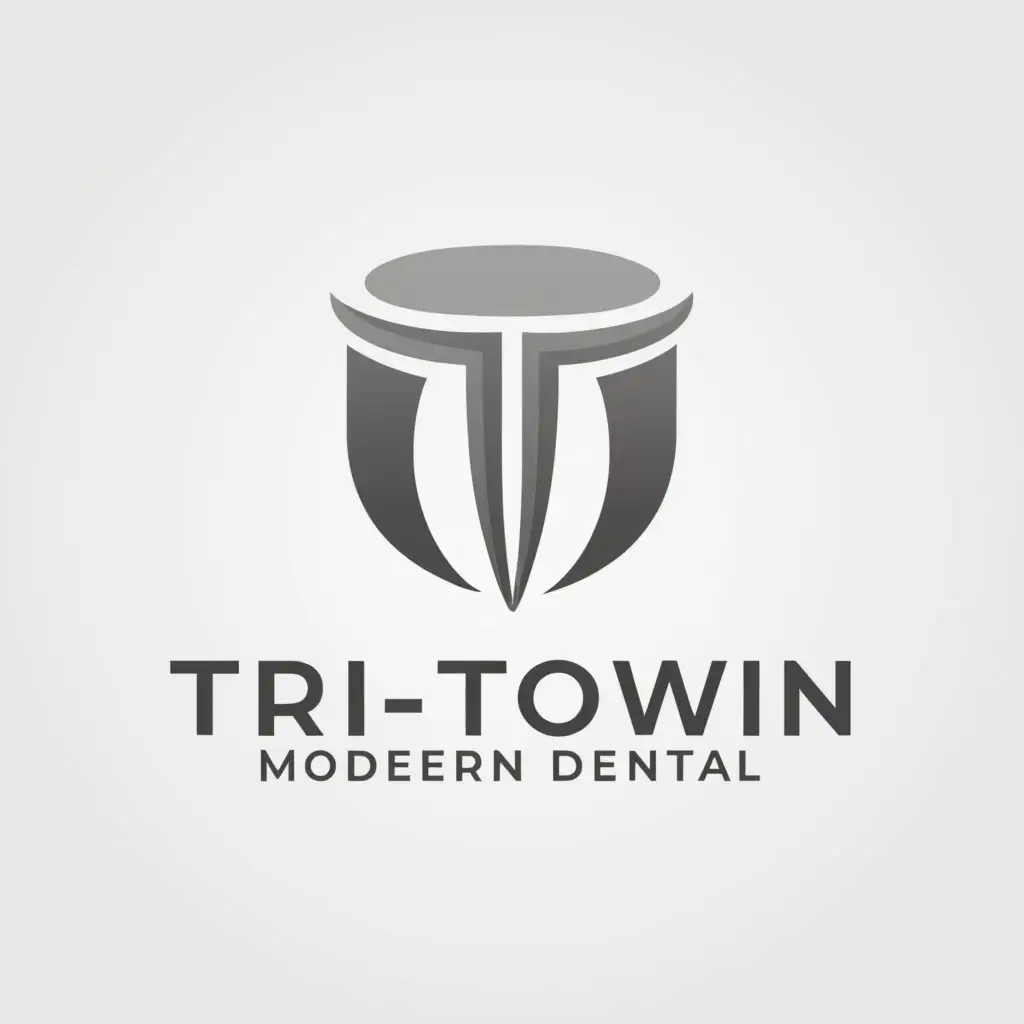 a logo design,with the text "Tri-Town Modern Dental", main symbol:I need a logo design for a dental office, I would like something simple yet easily recognizable. I have purchased the office and am rebranding to Tri-Town Modern Dental. I have a focus in modern, advanced digital dentistry. I treat patients comprehensively, I specialize in implants. We serve the central pennsylvania area, specifically Hughesville, Muncy, Montgomery (known as the tri town area),Moderate,clear background
