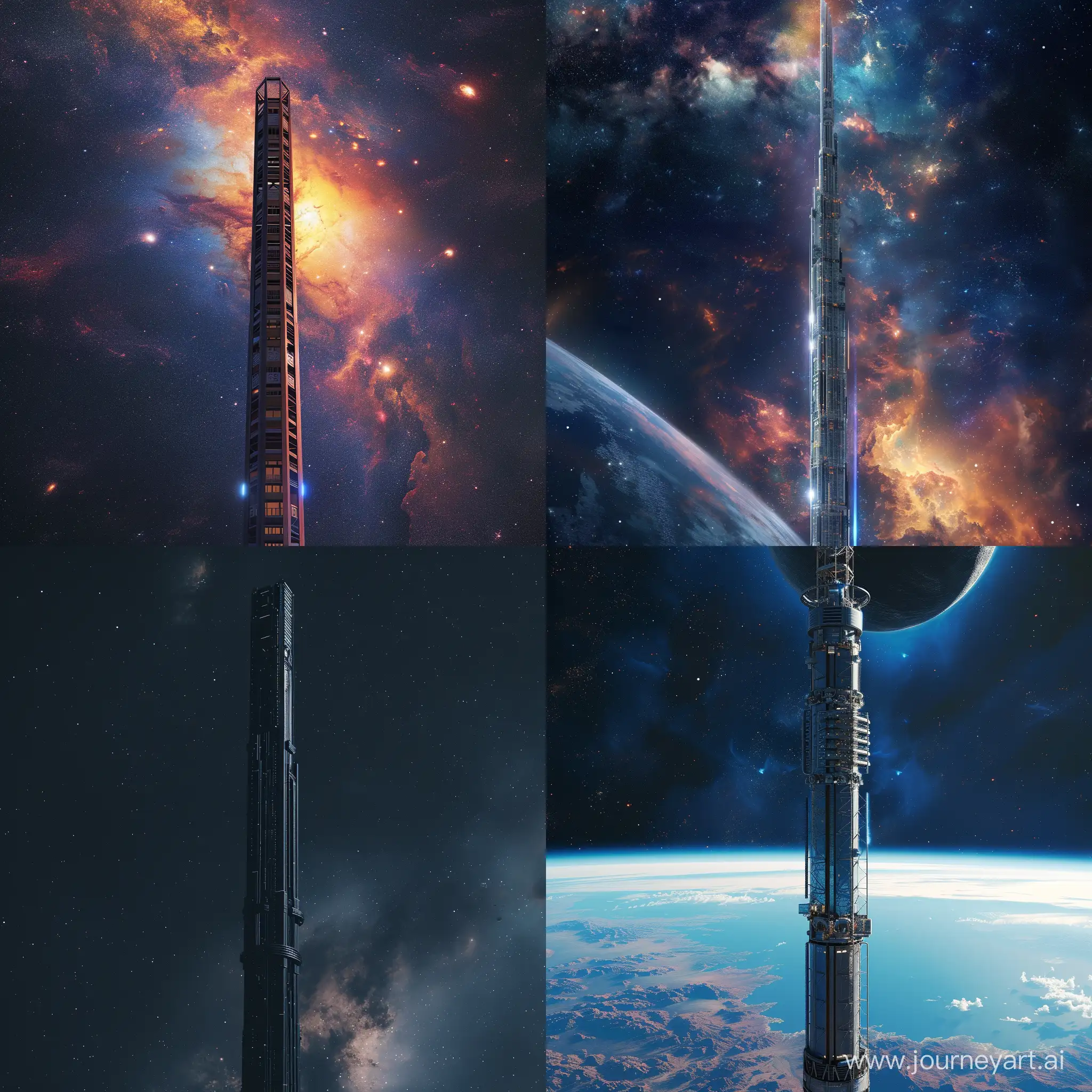 Majestic-Space-Tower-Rising-Against-Cosmic-Infinity