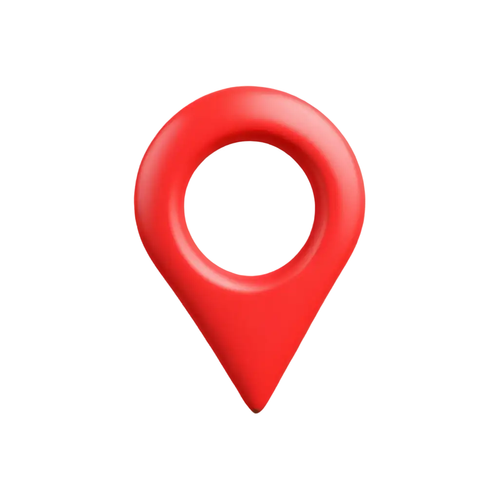 3d location marker red