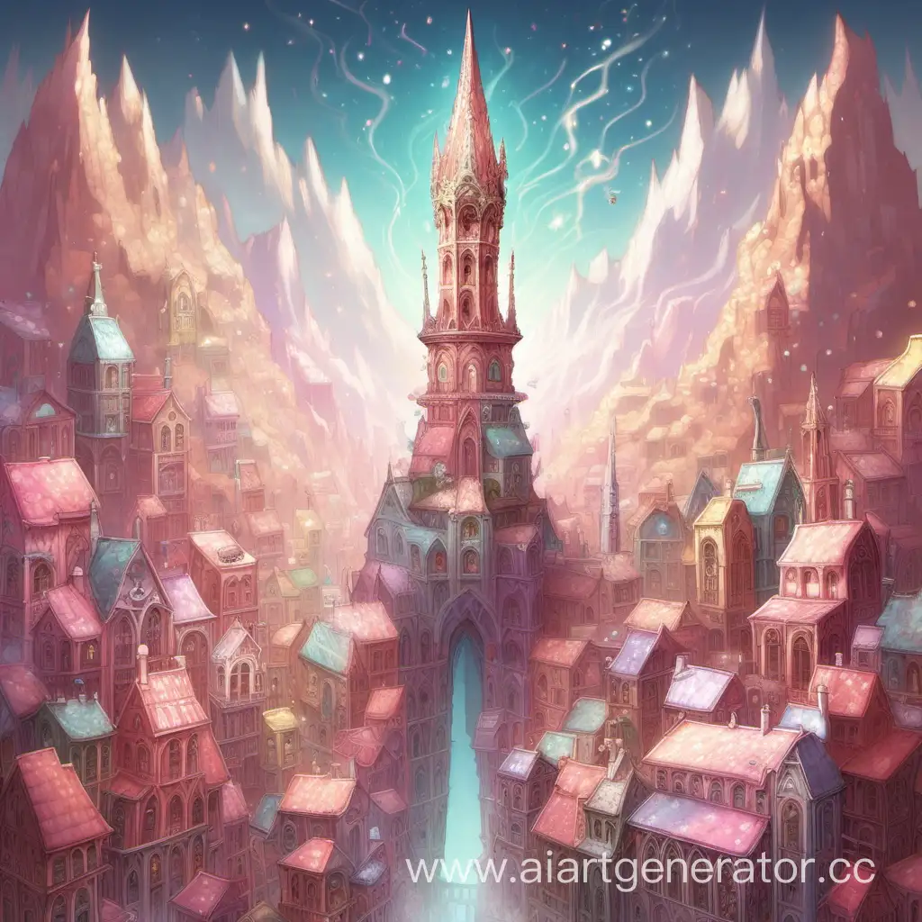 Whimsical-Sugary-Spire-Enchanting-Candy-Castle-Scene