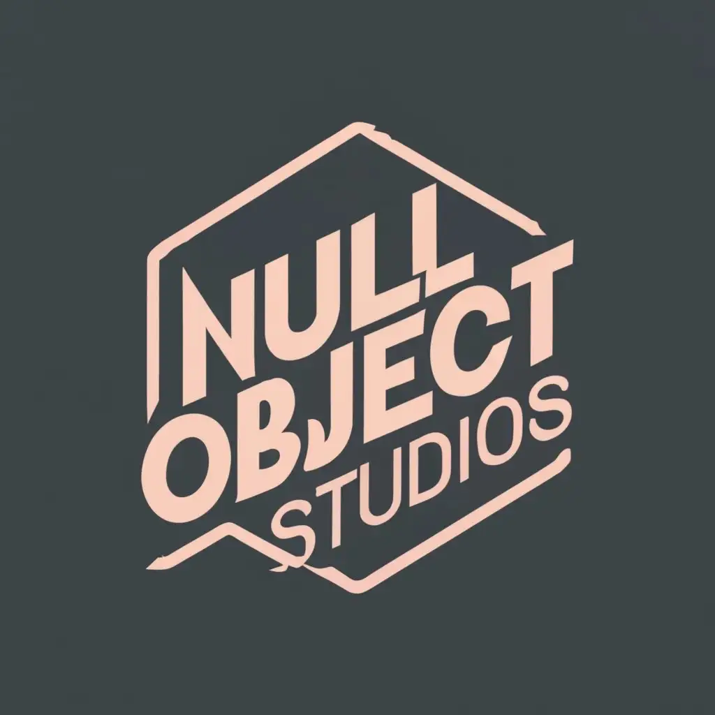 logo, Stroke square, with the text "Null Object Studios", typography, be used in Entertainment industry