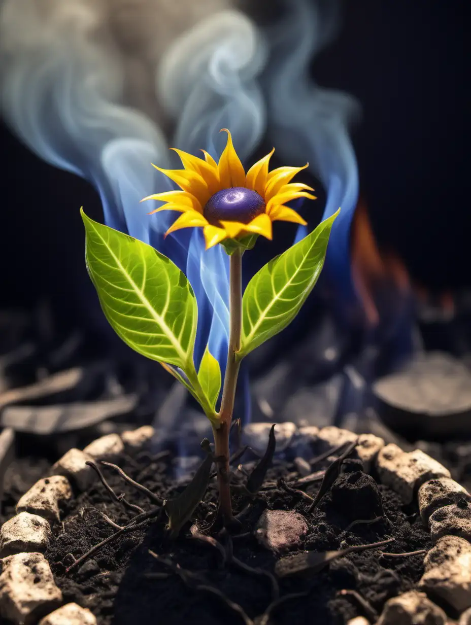 plants are sun eaters converting fire into energy


