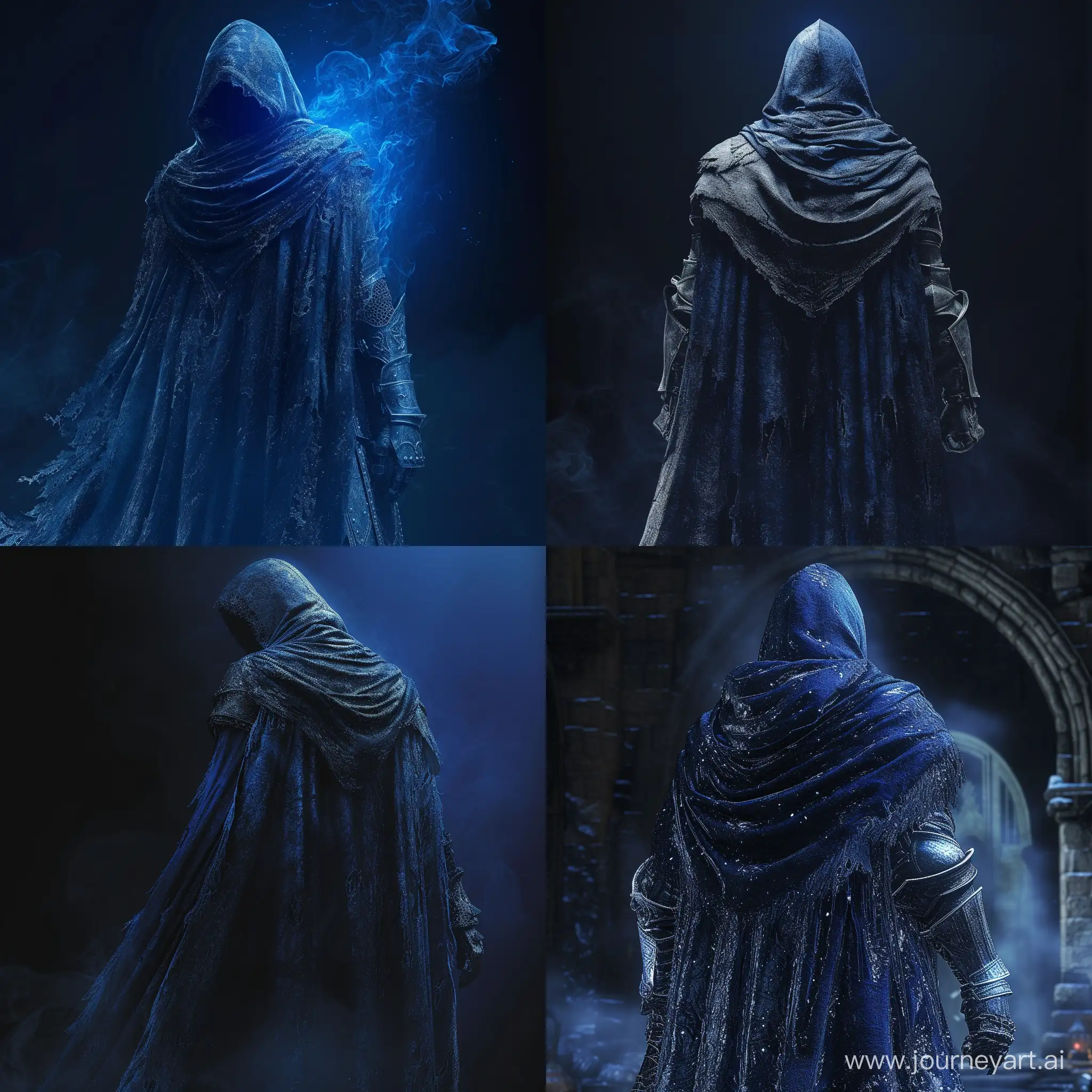 Dark-Souls-Prepare-to-Die-Edition-Dark-Blue-Style-Cloak-Art