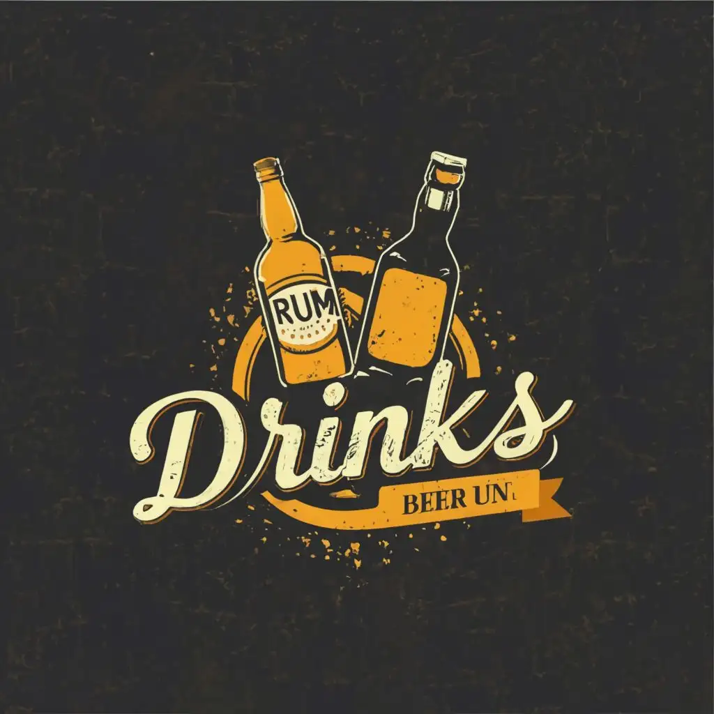 logo, Rum, beer bottle, with the text "yourDrinks.in", typography, be used in Retail industry