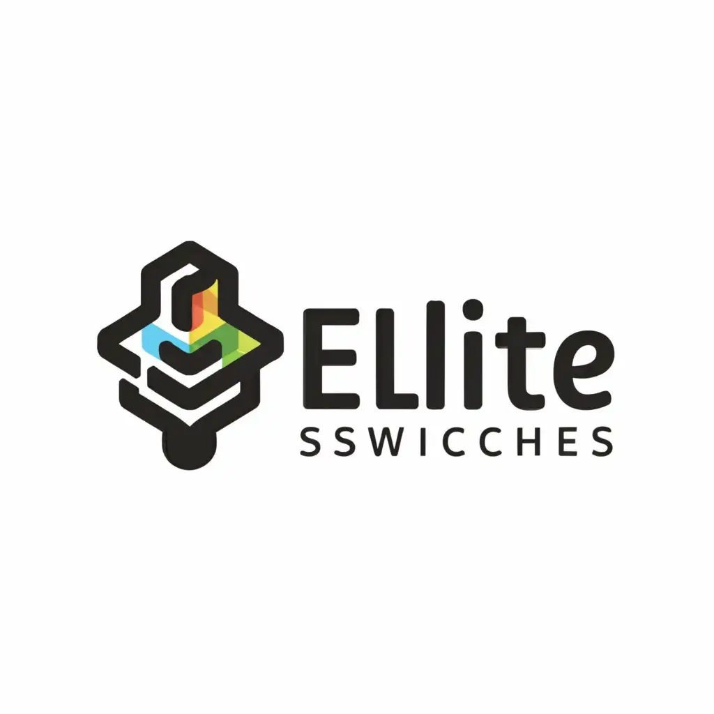 a logo design,with the text 'Elite Switches', main symbol:keyboard,Minimalistic,be used in Technology industry,clear background