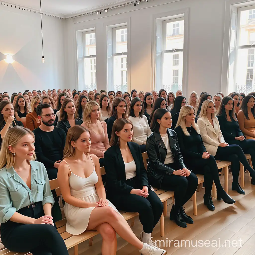 audience for sustainable fashion pop up event
