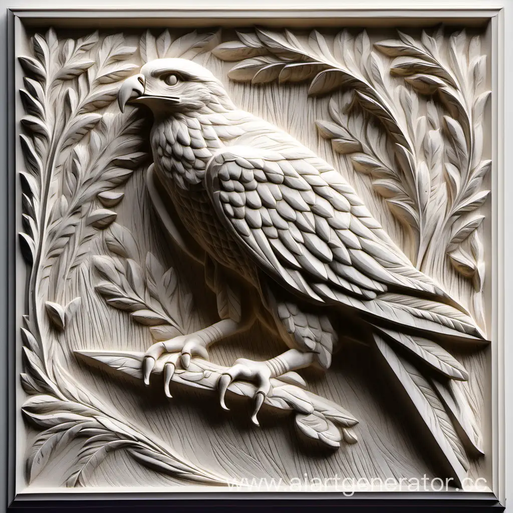 Majestic-BasRelief-Buzzard-Sculpture-in-Flight