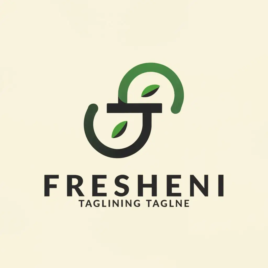 a logo design,with the text "FRESHEN", main symbol:F,Moderate,clear background