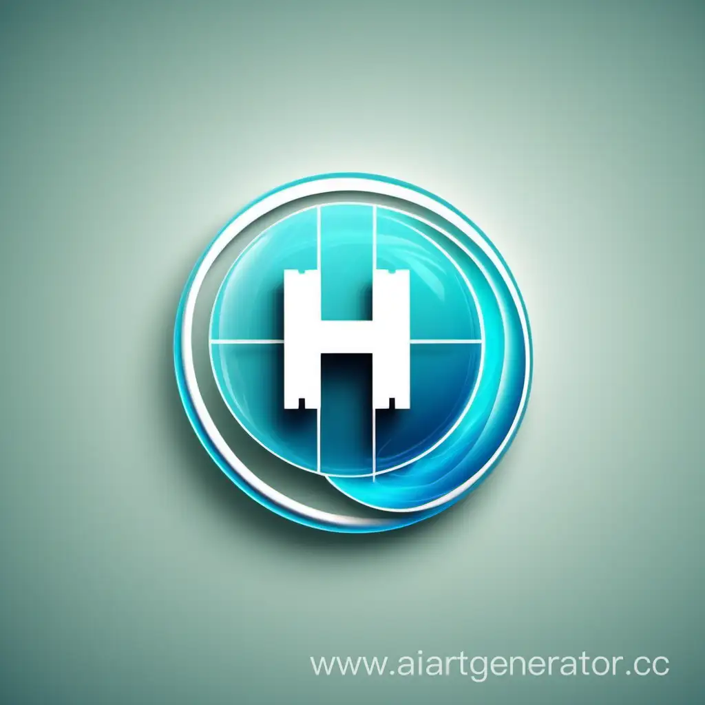 Hydrogen-Energy-Company-Logo-Futuristic-Logo-Design-with-Hydrogen-Molecule