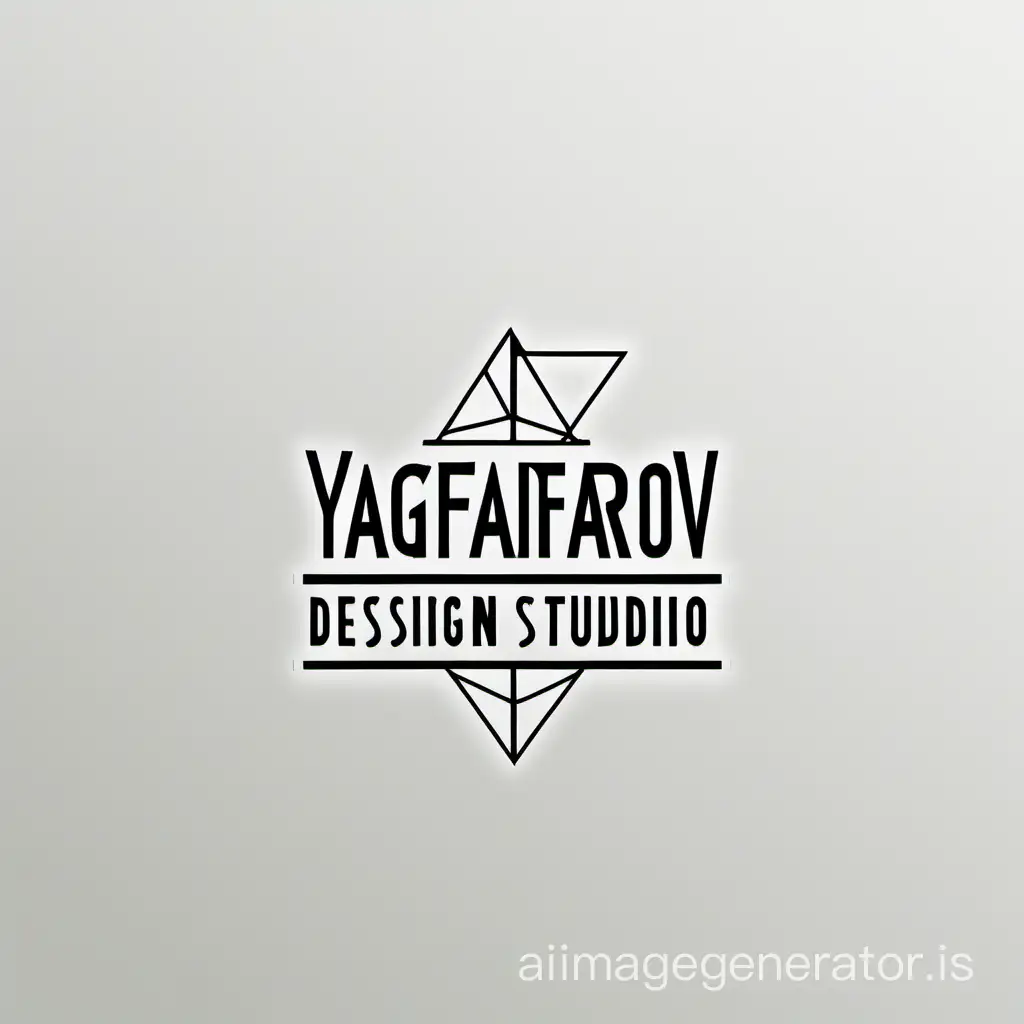 the logo for the "Yagfarov Design Studio" in a minimalistic style