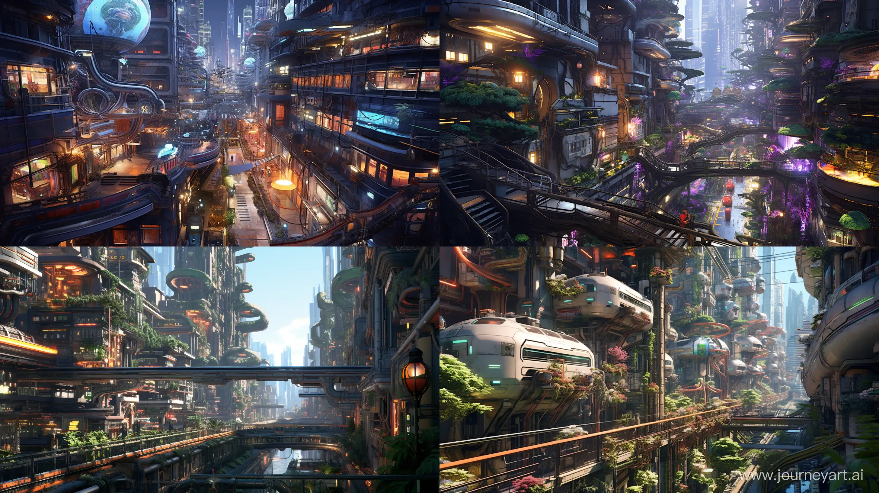 Futuristic-Cyberpunk-Megapolis-NeoBabylon-Skyline-with-HighDensity-Architecture-and-Pedestrian-Pathways