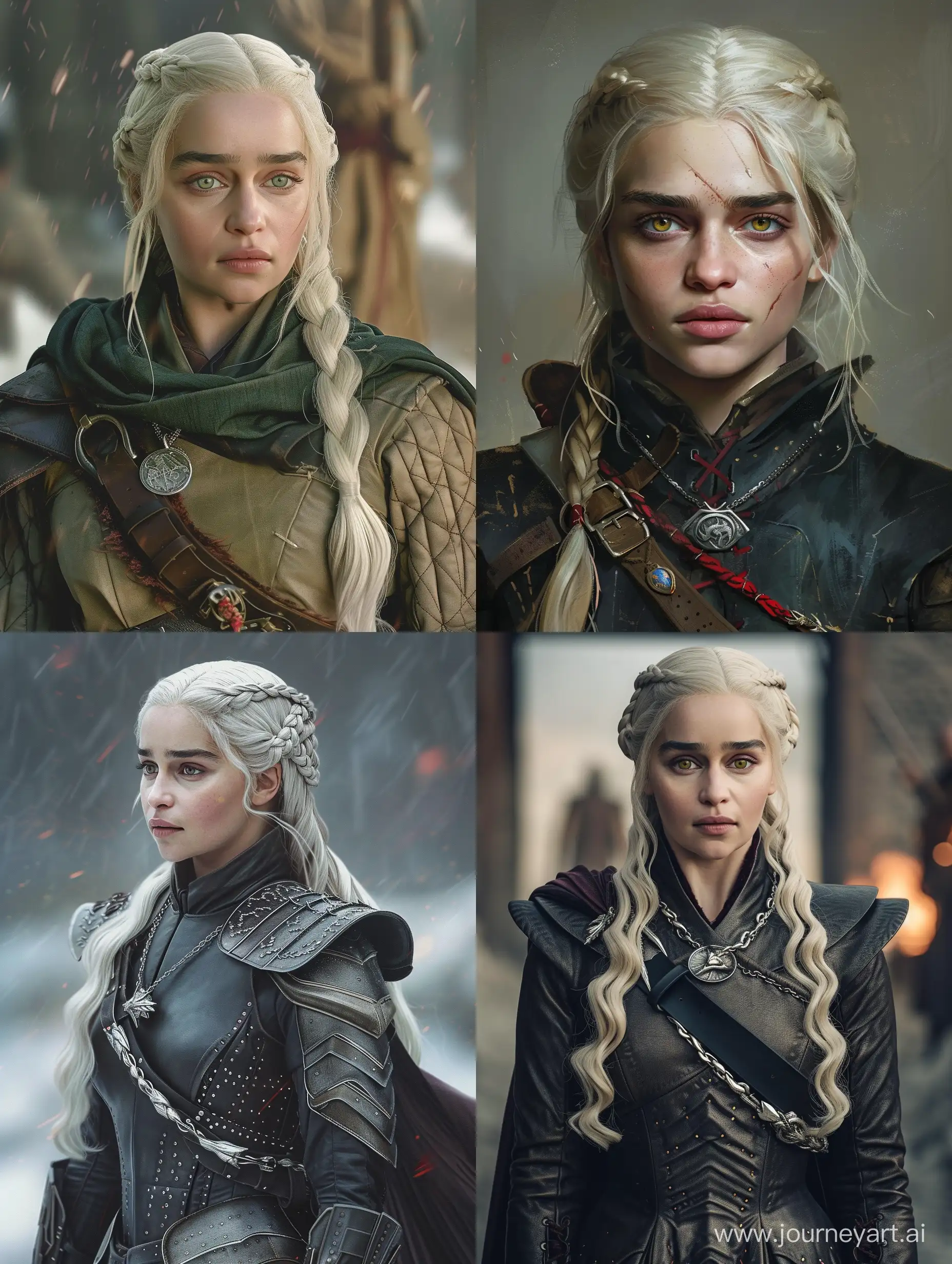 Daenerys Targaryen character as witcher