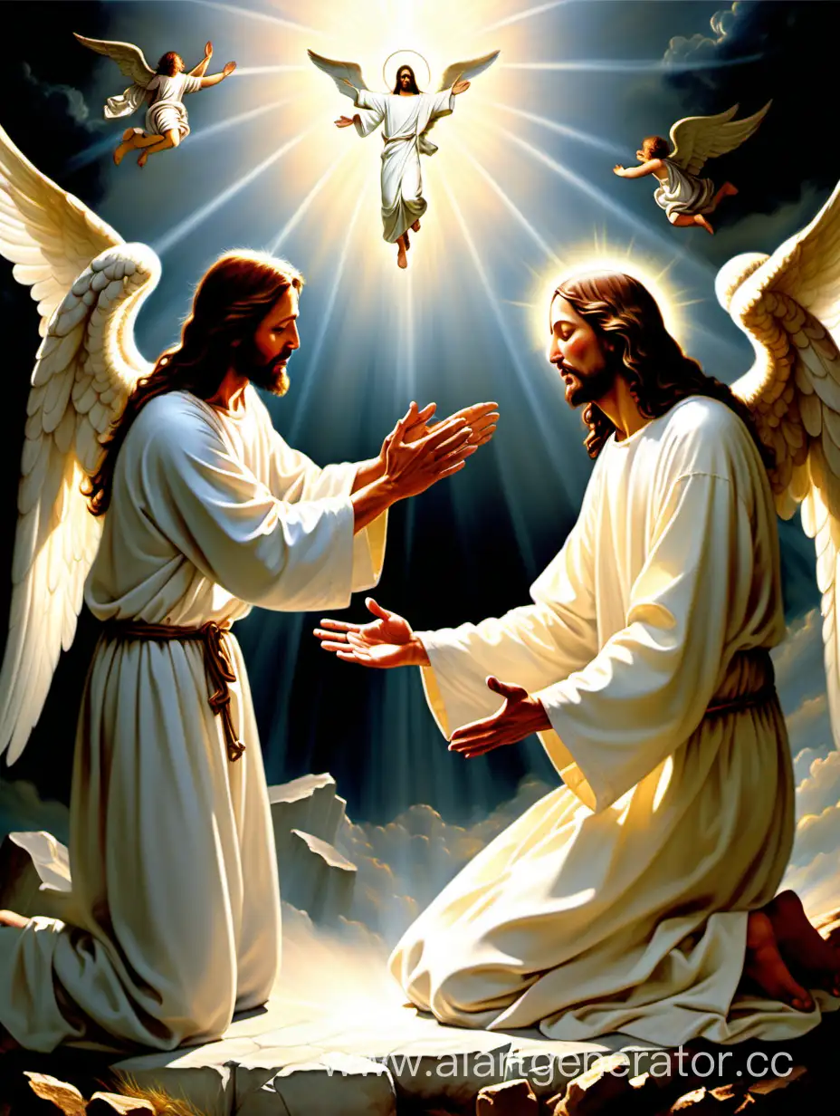 Jesus-Comforts-Soul-in-Heavenly-Encounter-Surrounded-by-Angels