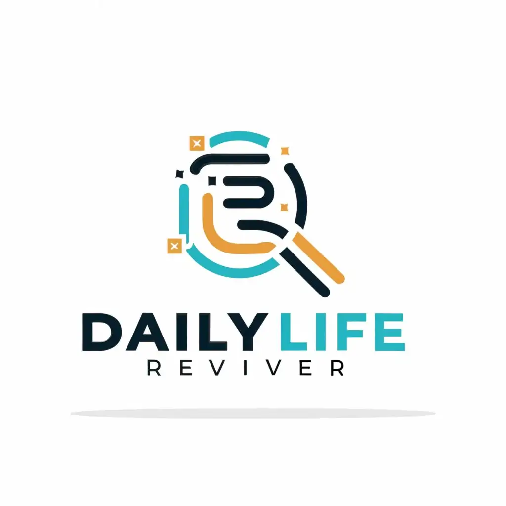 LOGO-Design-for-Daily-Life-Reviewer-Modern-Text-with-Symbol-of-Daily-Routine-on-Clear-Background