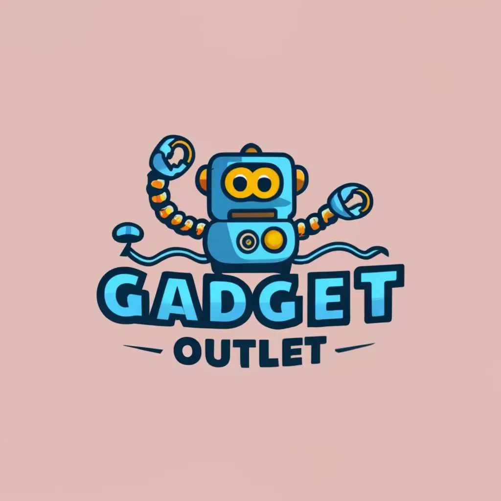 logo, Monster Robot, with the text "TopGadgetOutlet", typography, be used in Internet industry