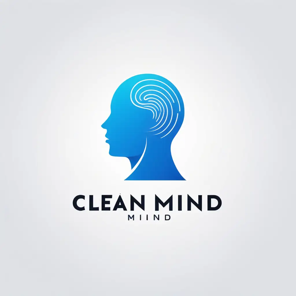 simple vector logo of a chinese tech company named "clean mind"