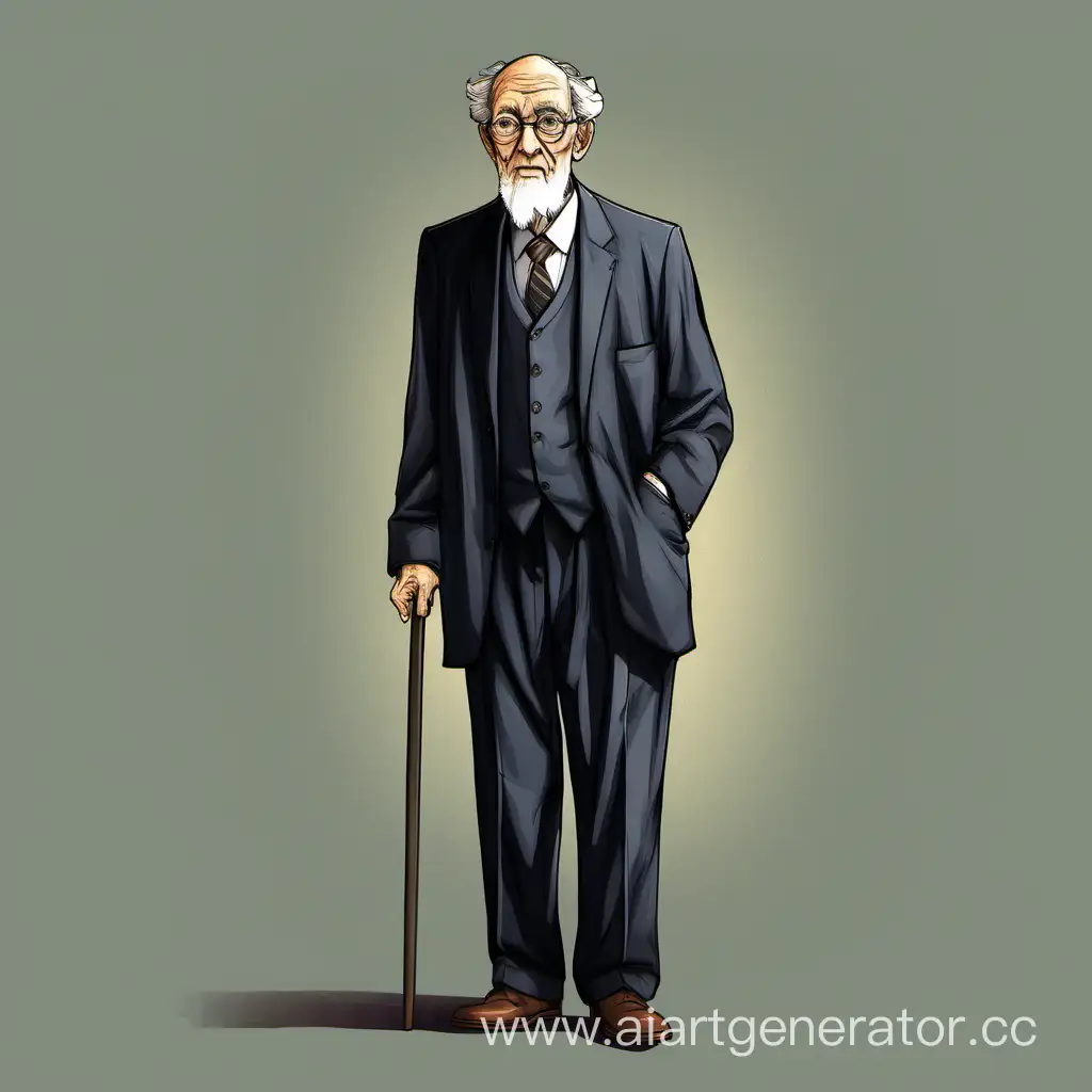 Distinguished-Elderly-Scholar-in-Full-Height-Attire