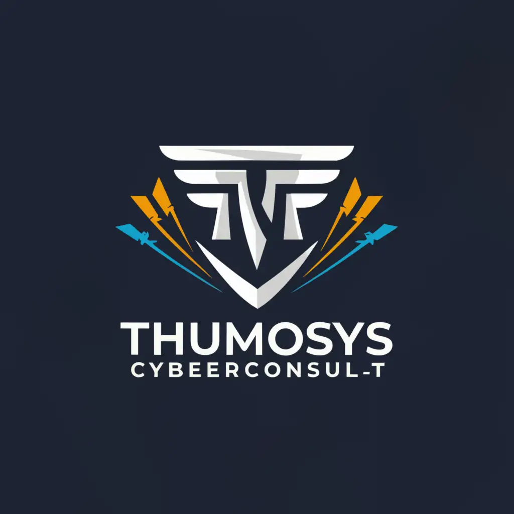 a logo design,with the text 'ThutmoSys Cyber Consult', main symbol:Thutmosis III on chariot aiming arrows,Moderate,be used in Technology industry,clear background