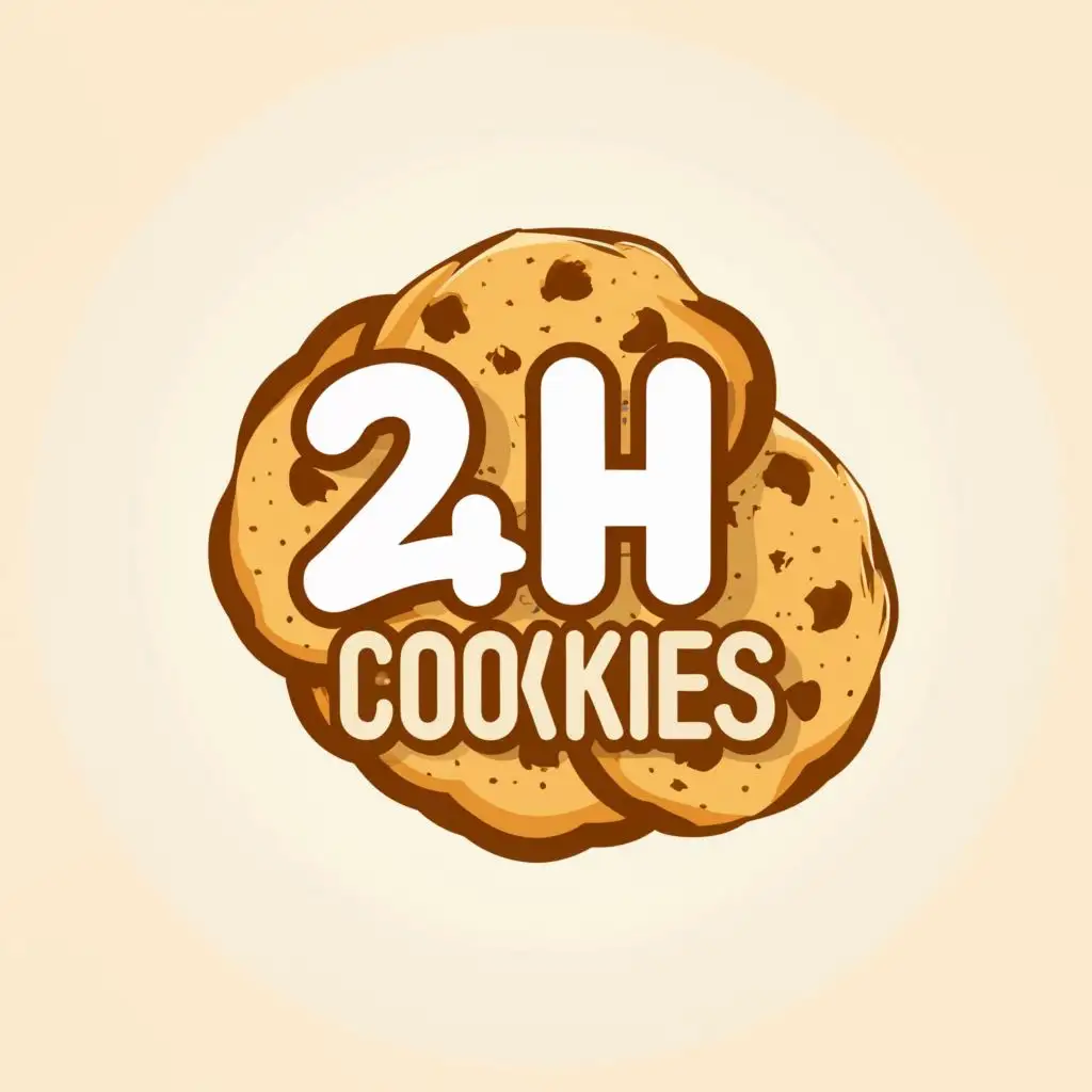 logo, COOKIES, with the text "24H COOKIES", typography