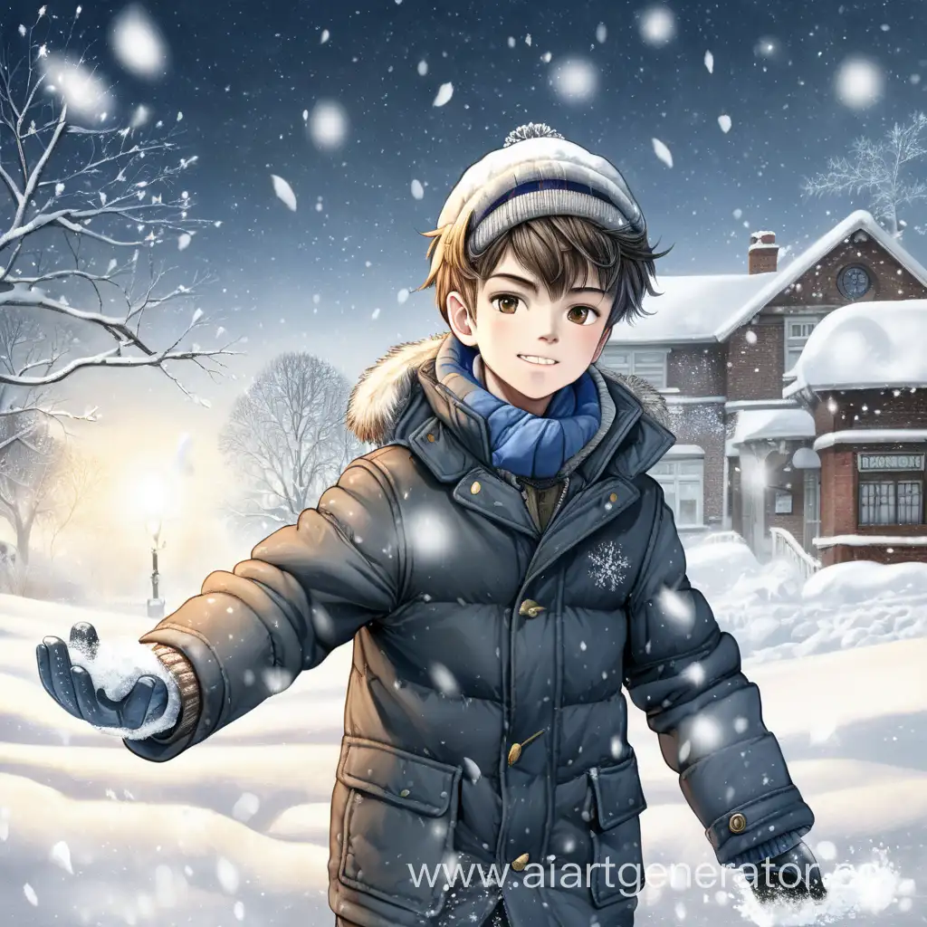 Energetic-NineteenYearOld-Enjoying-Winter-Fun-with-Snow-Throwing