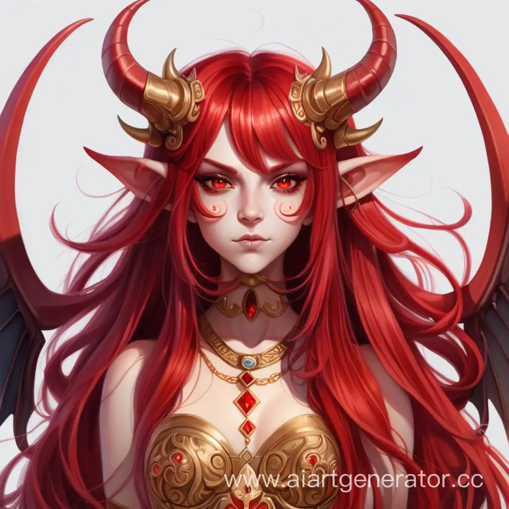 Elegant-RedHaired-Demon-with-Golden-Adornments