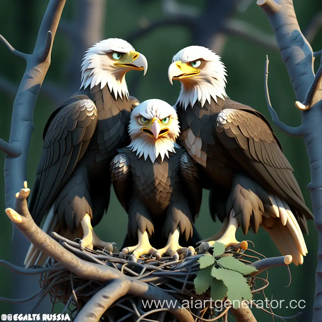 Majestic-Eaglets-Soaring-Across-Russian-Skies