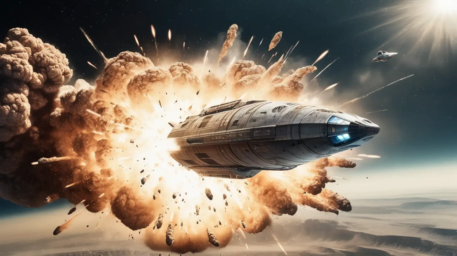 Dynamic Spaceship Soaring Through Explosive Chaos