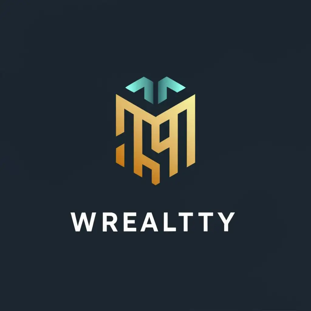 logo, 2-d, strong, prestigious, timeless, professional, with the text "W Realty", typography, be used in Real Estate industry