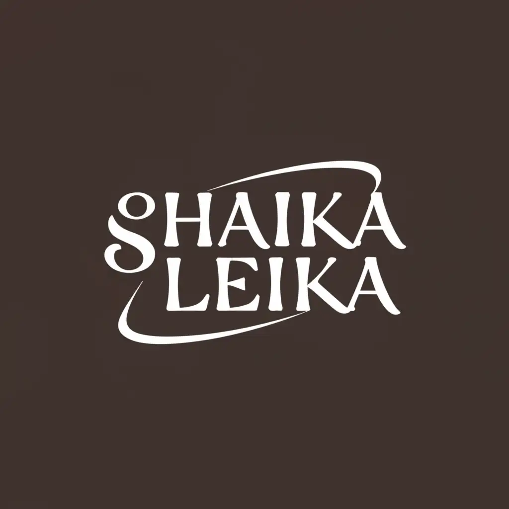 a logo design,with the text "Shaika Leika", main symbol:thin font,Moderate,clear background