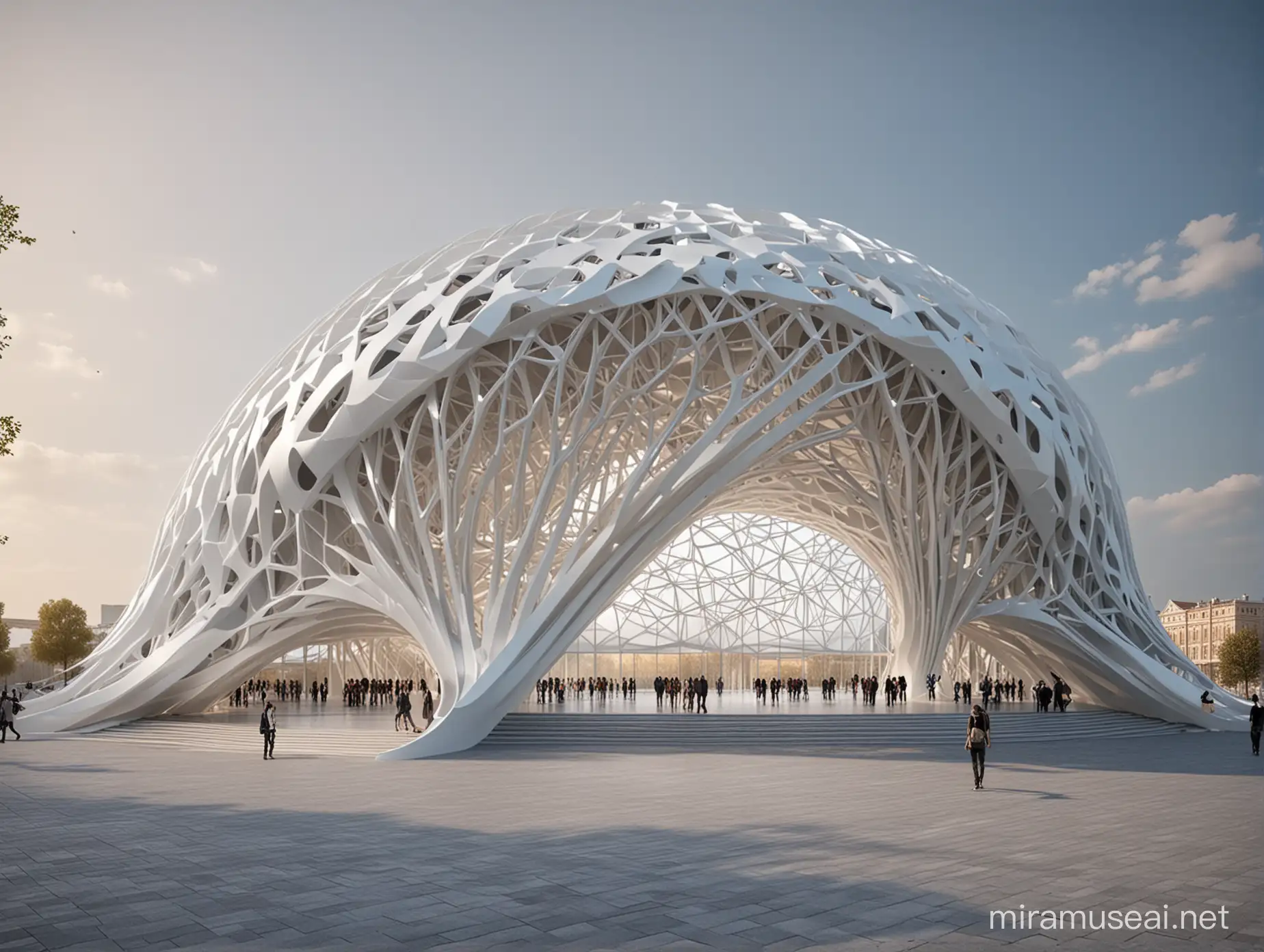 Futuristic Architectural Pavilion Design for Expo Show