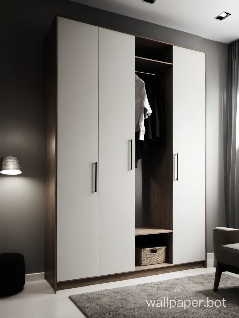 Contemporary-Hallway-with-New-Modern-Wardrobe