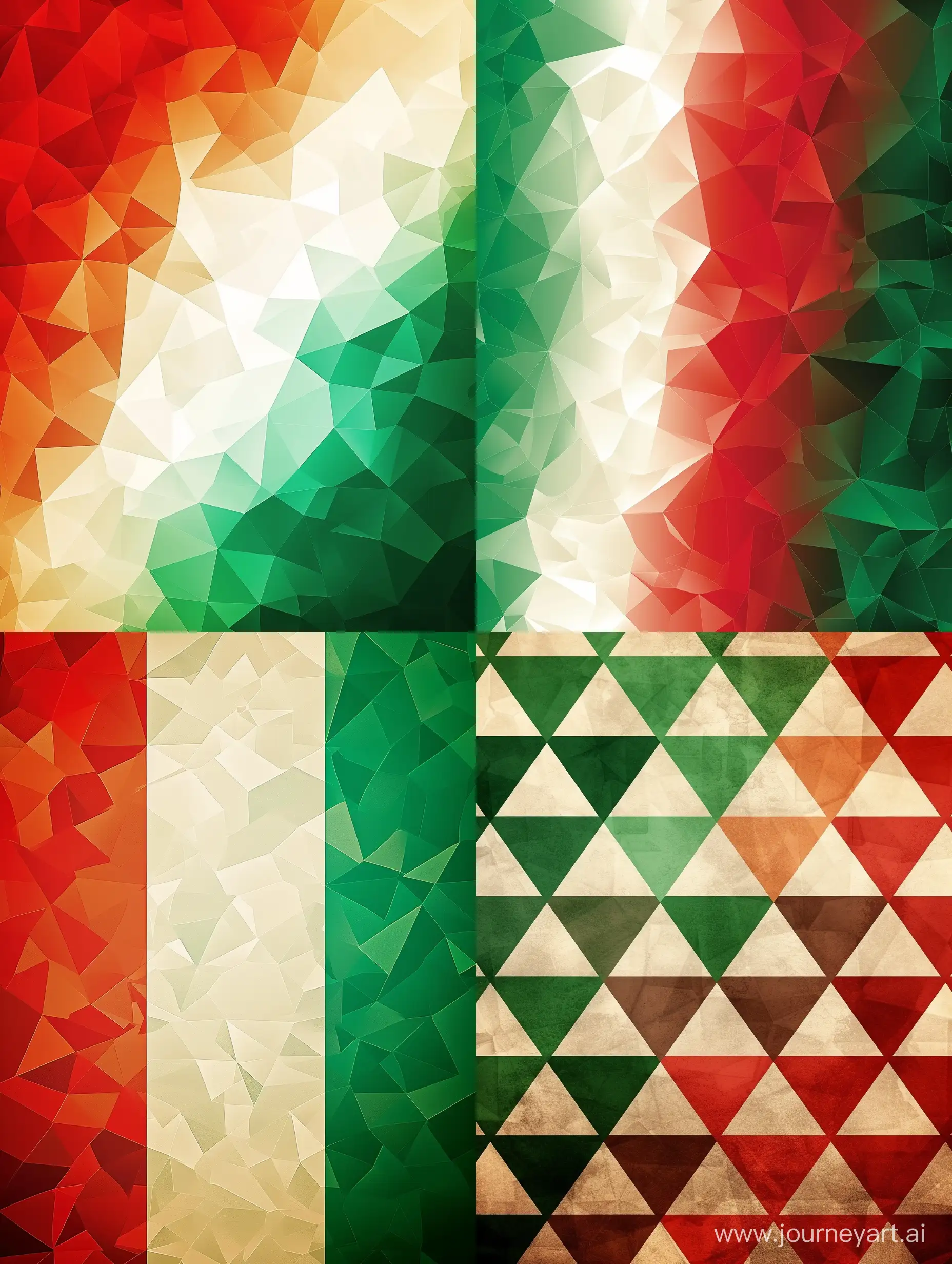 геометрический узор для фона в цветах итальянского флага