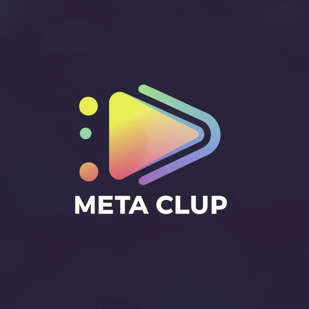 logo, VIDEO PLAYER, with the text "META CLUP", typography, be used in Technology industry