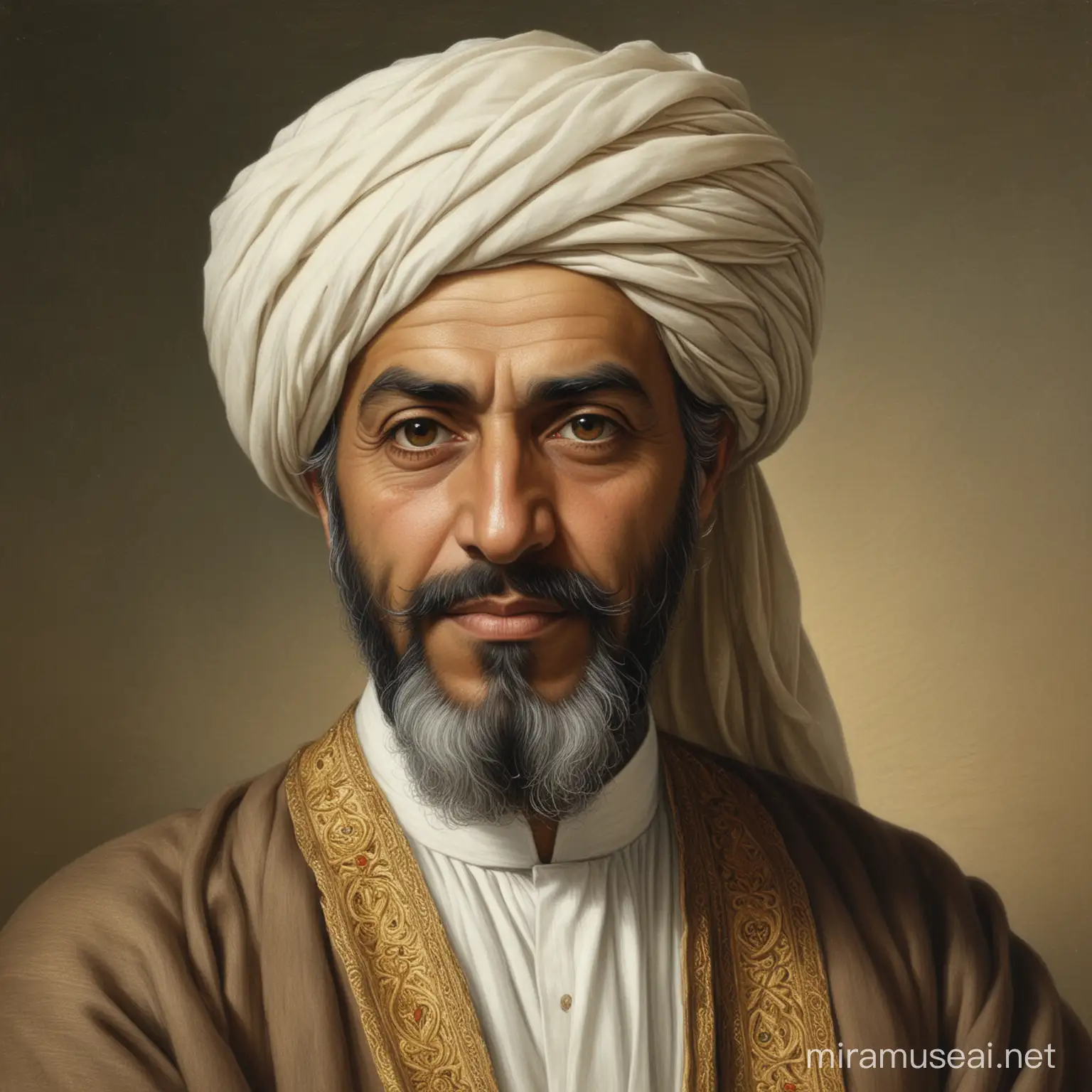 Color Portrait of AlJazari Inventor of Mechanical Devices