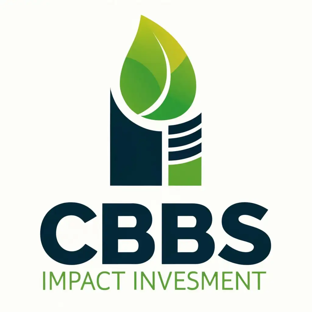 a logo design,with the text "CBS Impact Investment", main symbol:Main text or green finance logo,Minimalistic,be used in Finance industry,clear background