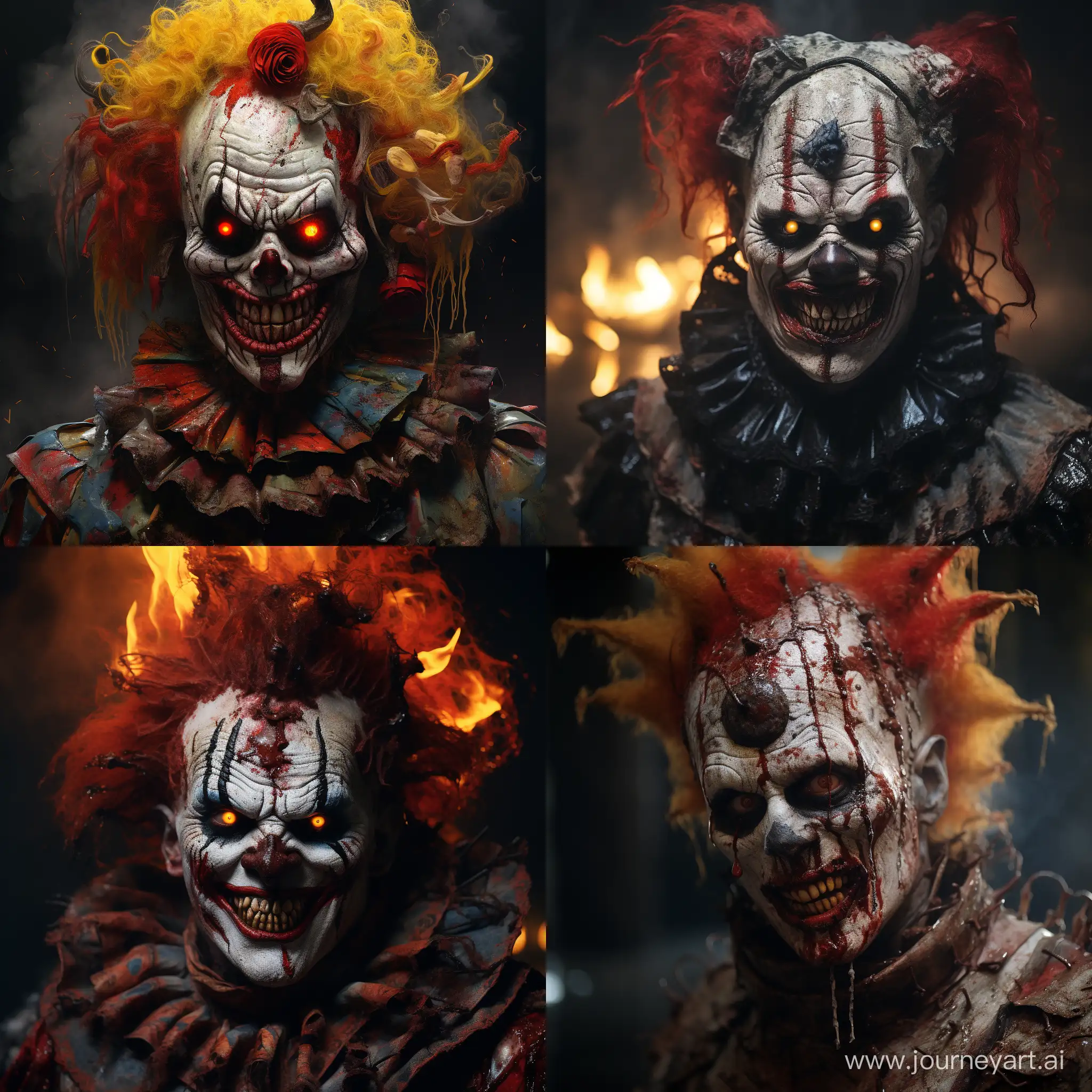 Sinister-Clown-in-a-Nightmarish-Atmosphere