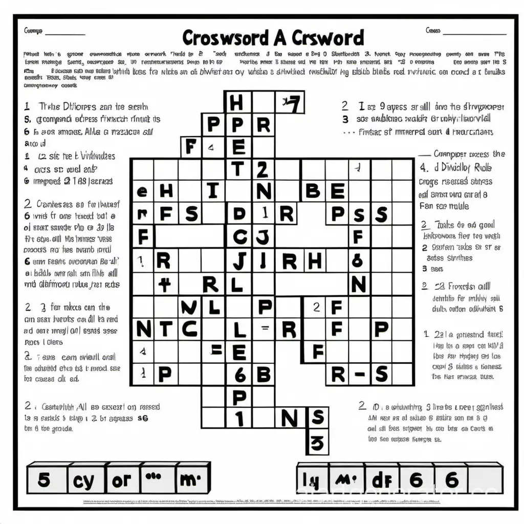 6th-Grade-Math-Crossword-Fractions-Divisibility-and-Geometric-Shapes