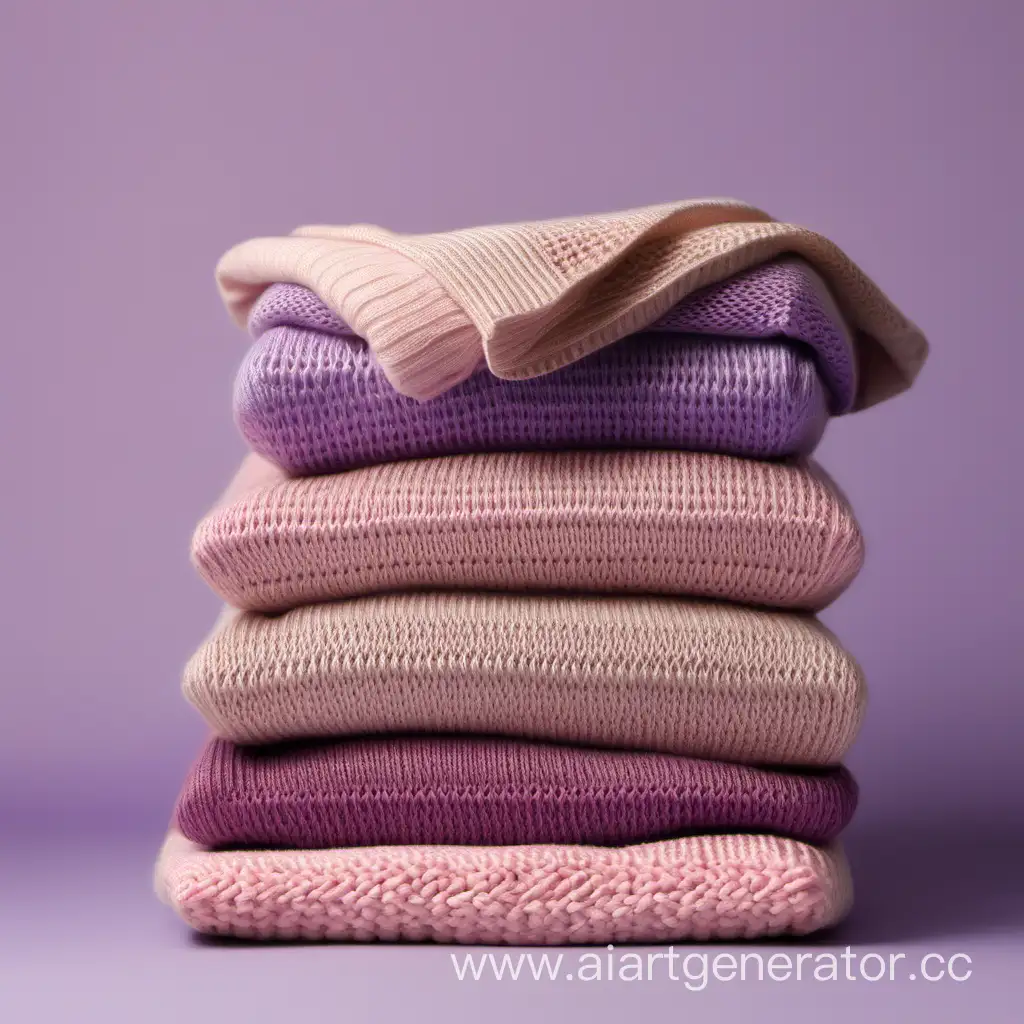 Neatly-Folded-Knitted-Clothes-in-Soft-Pastel-Tones