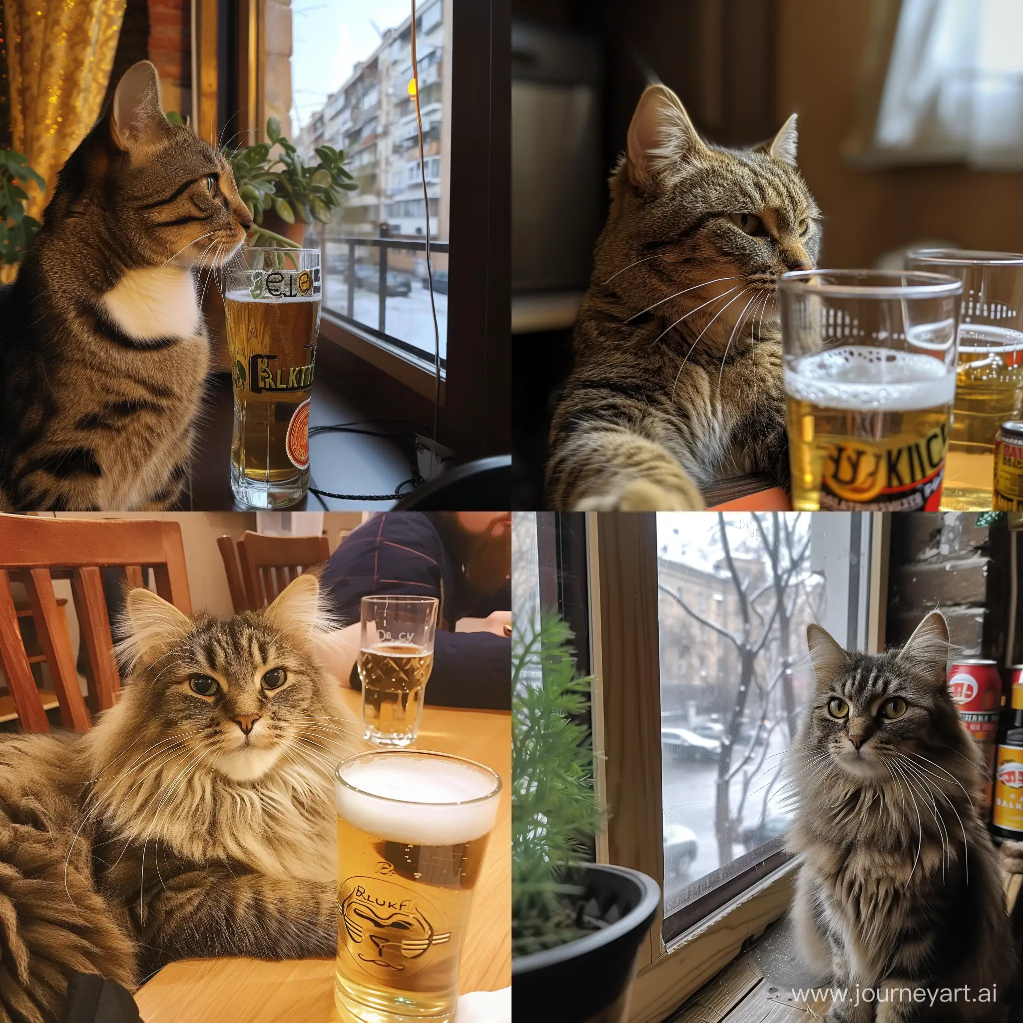 Skuf-the-Cat-Enjoying-a-Drink-in-the-Communal-Apartment
