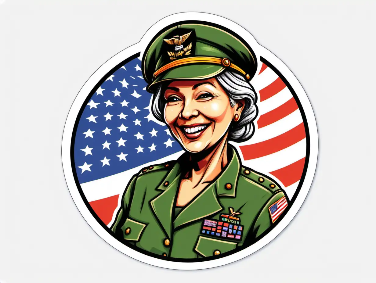 Joyful Sticker Art My Favorite Veterans Wife in Bold Vector Contours