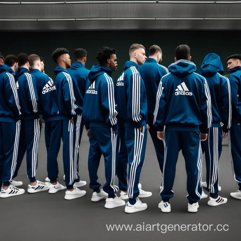 Stylish-Gathering-Men-in-Adidas-Tracksuits