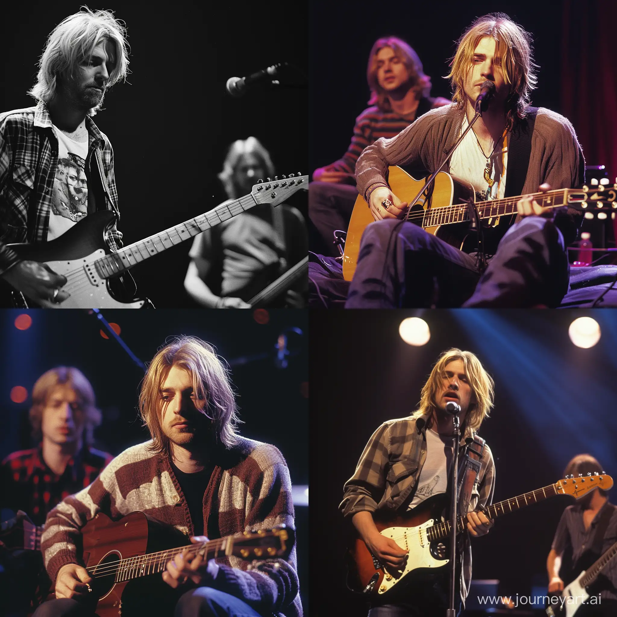 Kurt-Cobain-and-Egor-Letov-Rocking-the-Stage