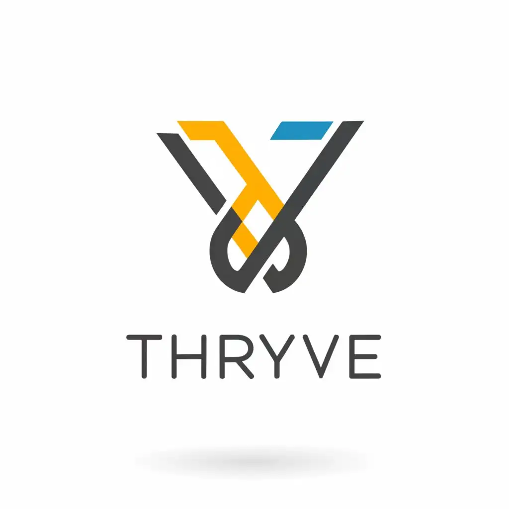 a logo design,with the text "ThrYve", main symbol:the name of the company with emphasis on the letter "Y",Moderate,be used in Finance industry,clear background