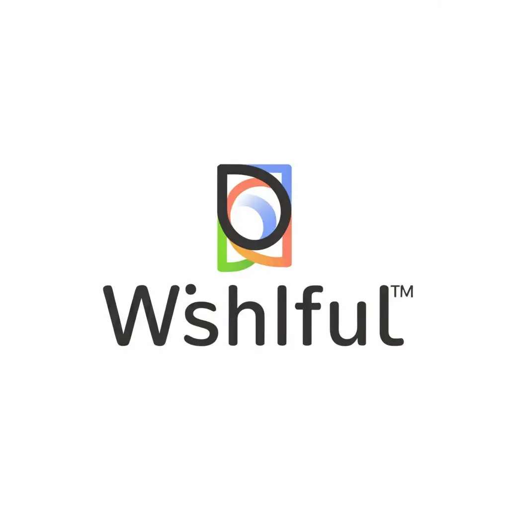 a logo design,with the text "wishful", main symbol:window,Minimalistic,clear background