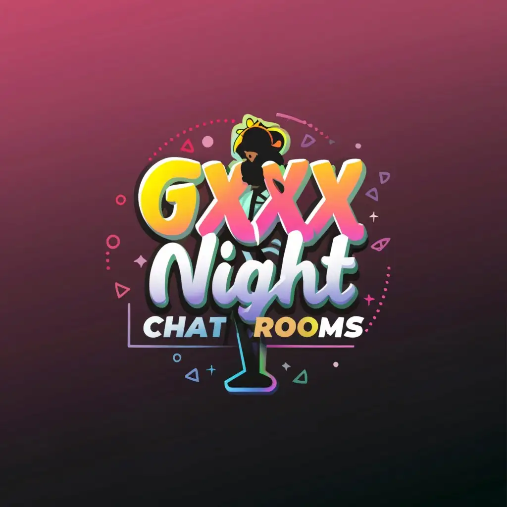 a logo design,with the text 'gxxxnight', main symbol:Girls Chat Rooms,Moderate,clear background