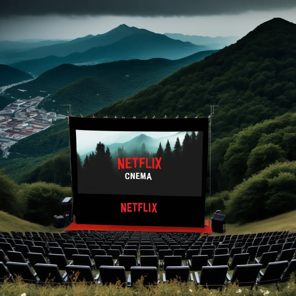 Netflix cinema on mountain