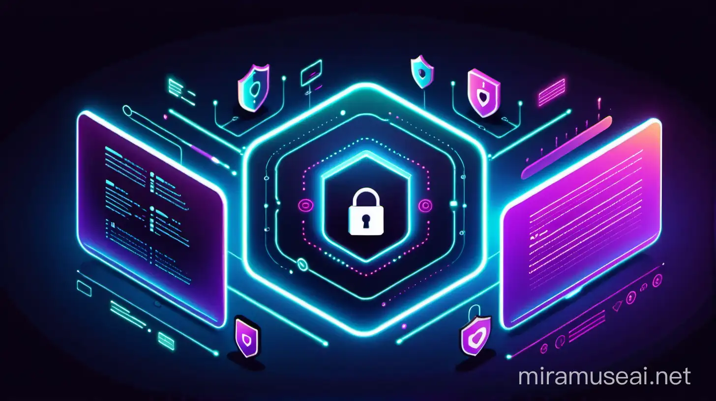 Generate me a banner image for a cyber security perspective. 