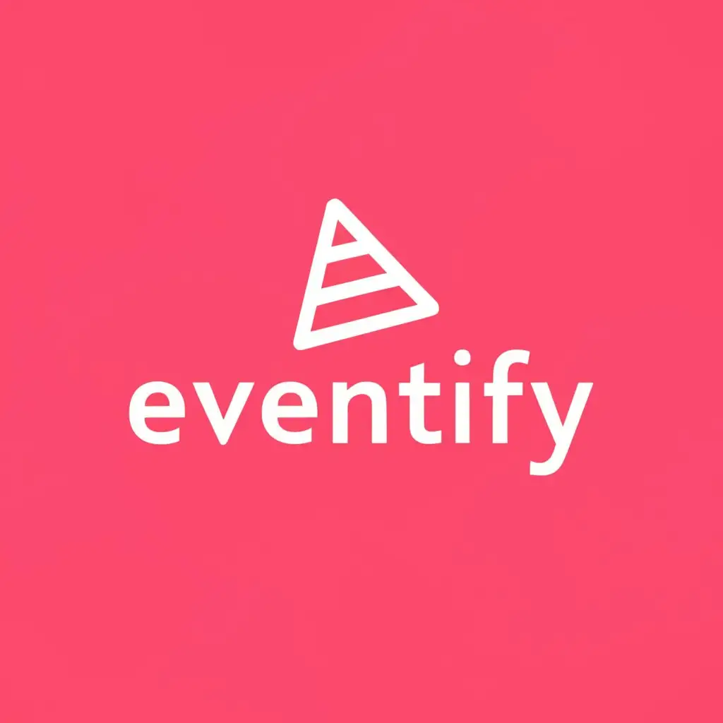a logo design,with the text "Eventify", main symbol:celebration,Minimalistic,be used in Events industry,clear background