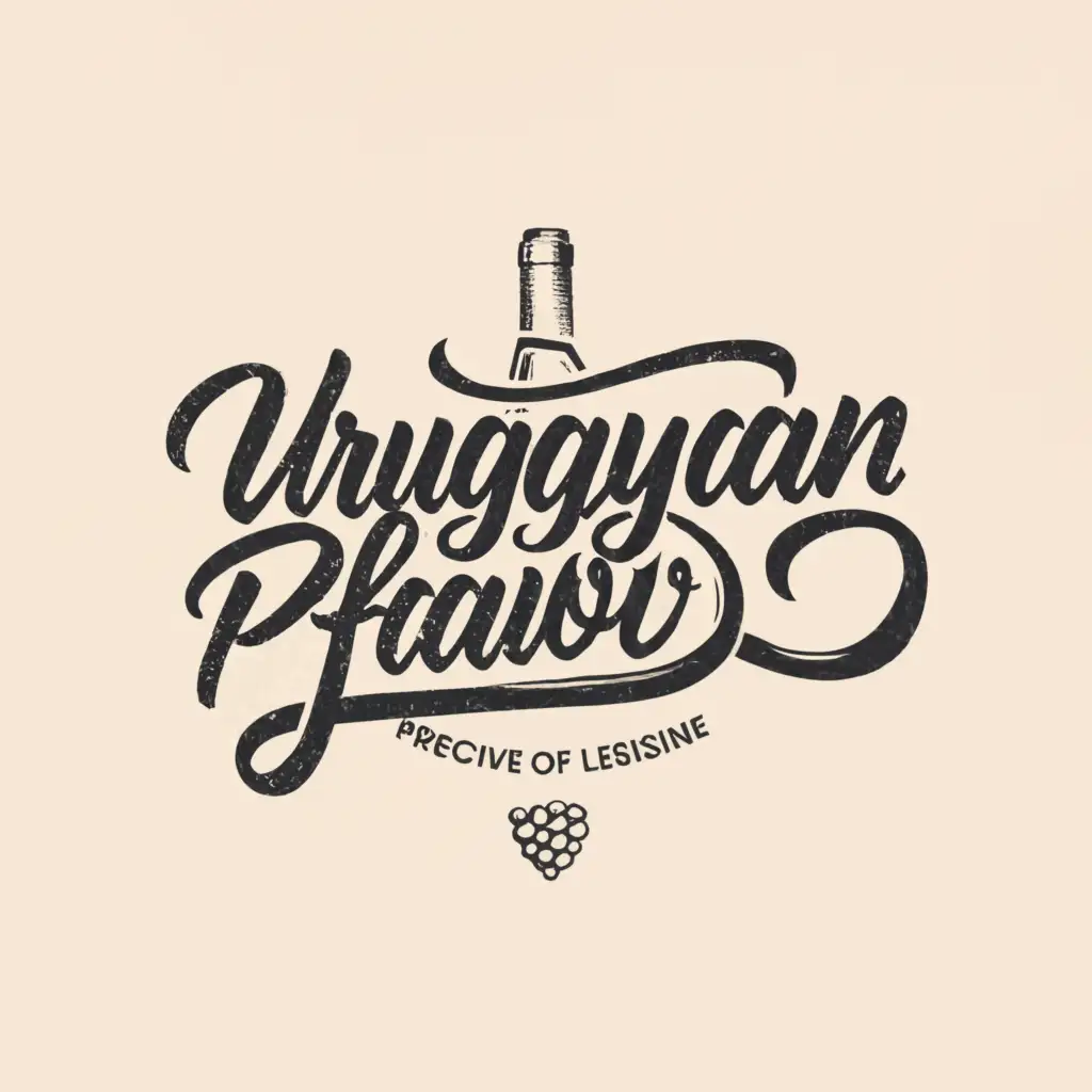 a logo design,with the text "URUGUAYAN FLAVOR", main symbol:Feel the prestige in every moment,Moderate,be used in Restaurant industry,clear background